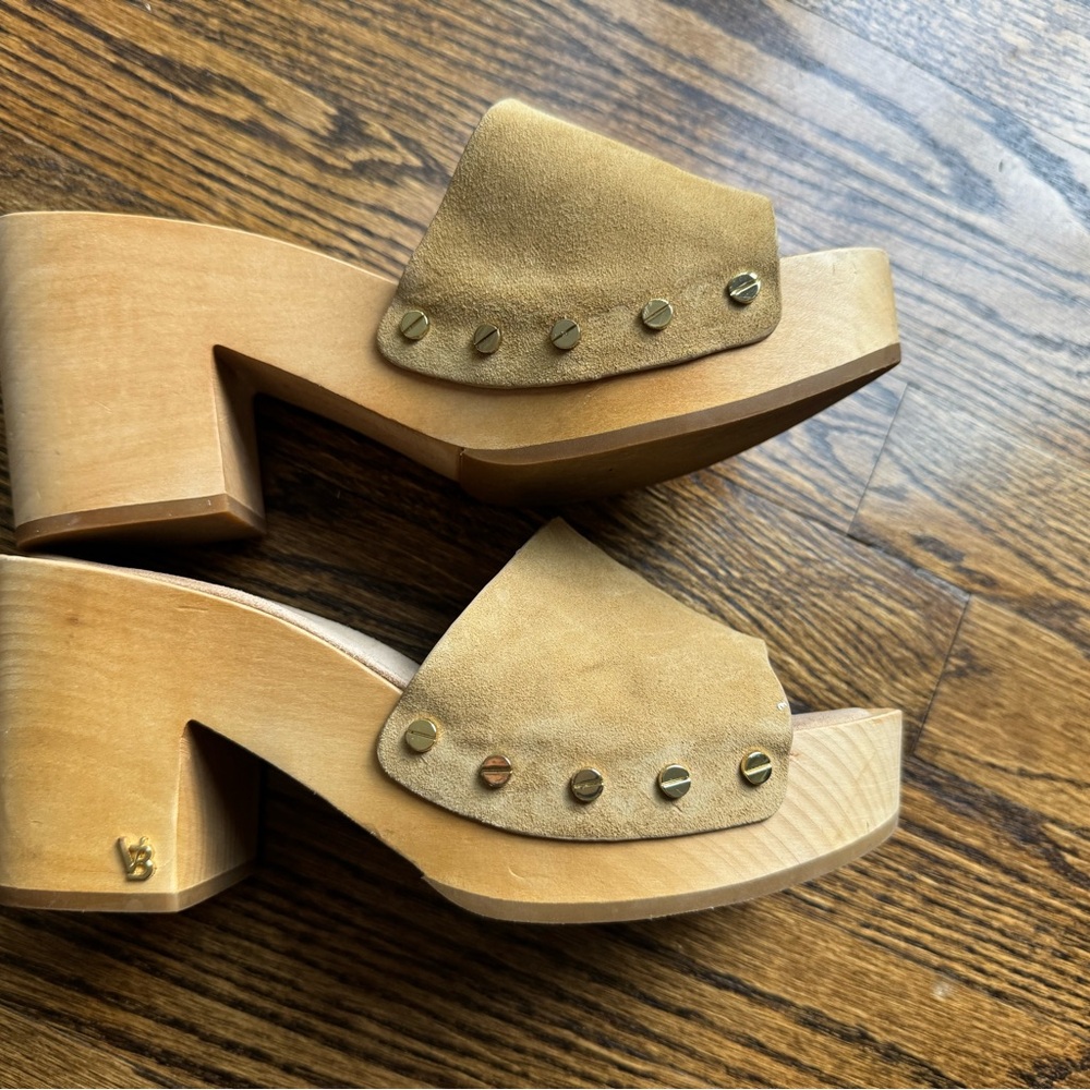Veronica Beard Hannalee Platform Surde Clog Sandal Mules - Picture 2 of 9